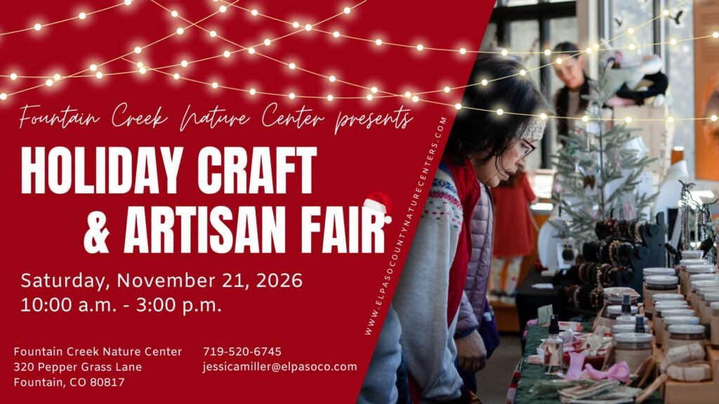 Fountain Creek Nature Center Holiday Craft and Artisan Fair event poster